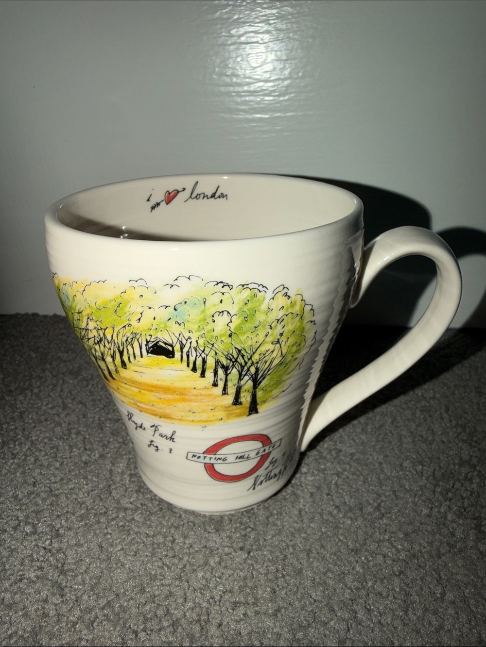 Anthropologie Linea Carta “I Love London” coffee mug